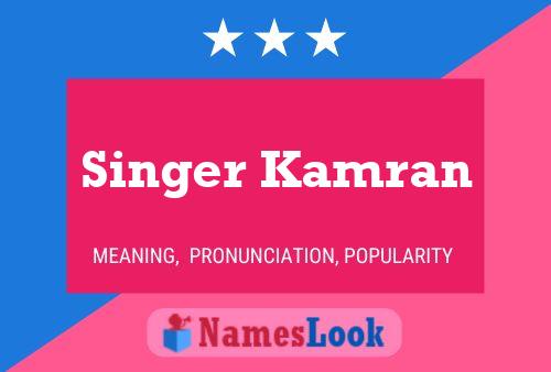 Singer Kamran Name Poster