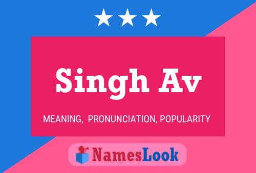 Singh Av Name Poster