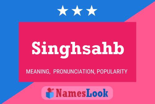 Singhsahb Name Poster