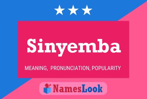 Sinyemba Name Poster