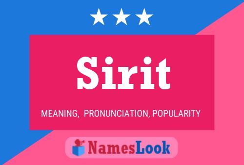 Sirit Name Poster