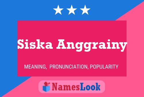 Siska Anggrainy Name Poster