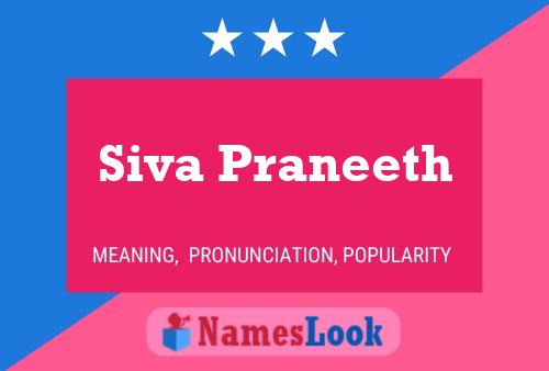 Siva Praneeth Name Poster