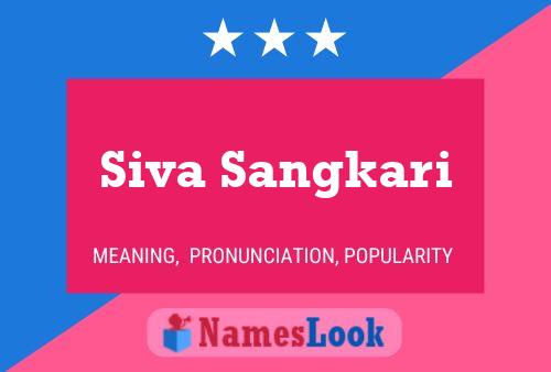 Siva Sangkari Name Poster