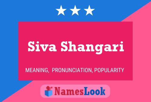 Siva Shangari Name Poster