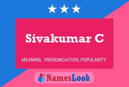 Sivakumar C Name Poster