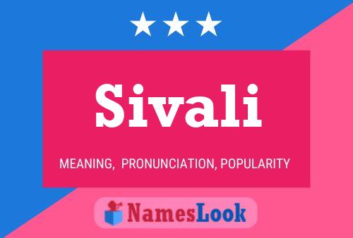 Sivali Name Poster