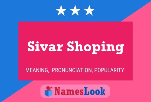 Sivar Shoping Name Poster