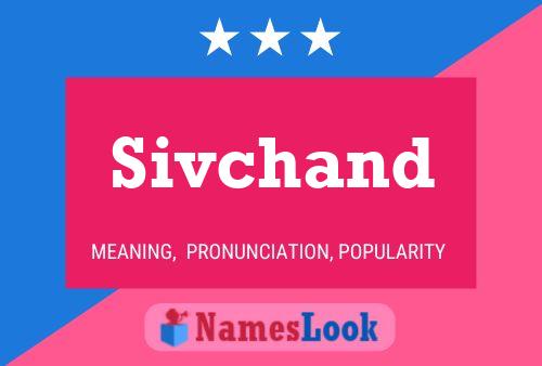 Sivchand Name Poster