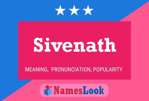 Sivenath Name Poster