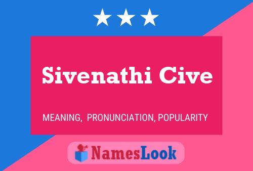 Sivenathi Cive Name Poster