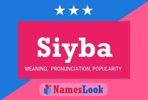 Siyba Name Poster