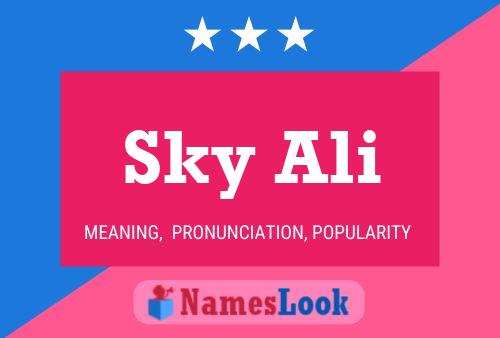 Sky Ali Name Poster