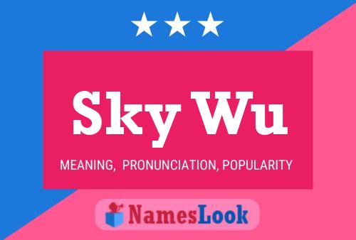 Sky Wu Name Poster