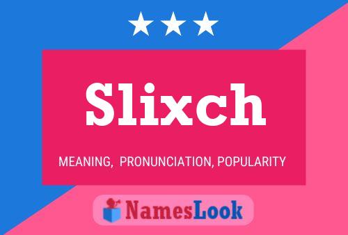 Slixch Name Poster