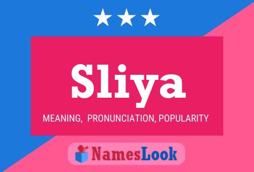 Sliya Name Poster