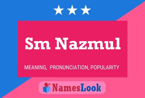 Sm Nazmul Name Poster