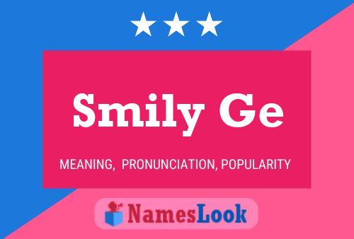 Smily Ge Name Poster