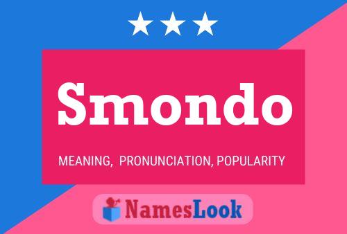 Smondo Name Poster