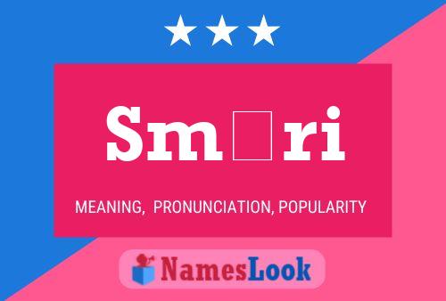 Smári Name Poster