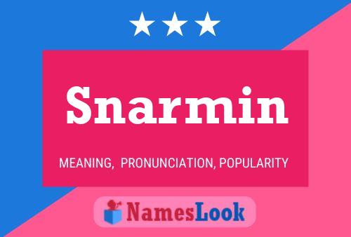 Snarmin Name Poster