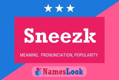 Sneezk Name Poster