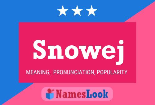 Snowej Name Poster