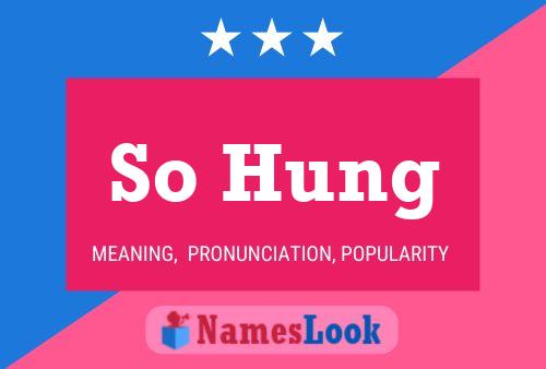 So Hung Name Poster