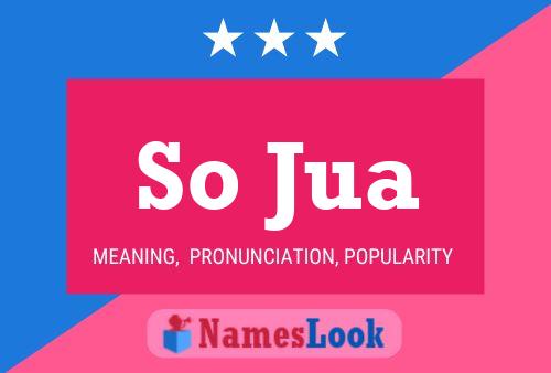 So Jua Name Poster