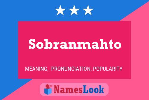 Sobranmahto Name Poster