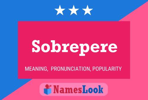 Sobrepere Name Poster