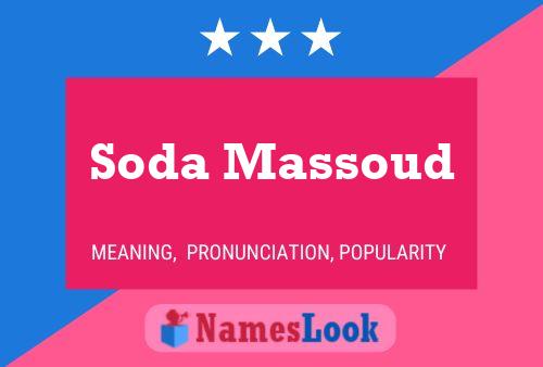 Soda Massoud Name Poster