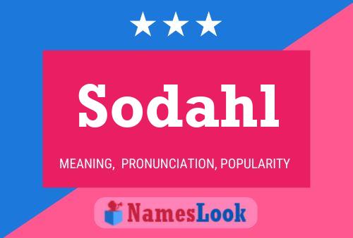 Sodahl Name Poster