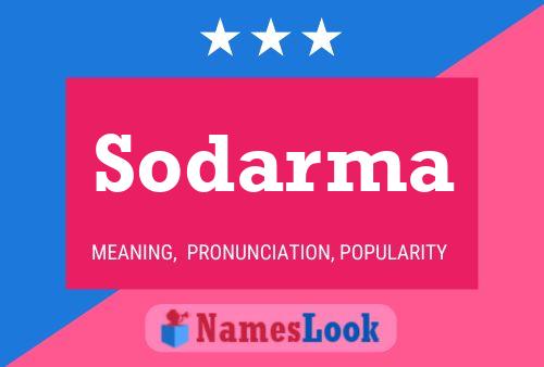 Sodarma Name Poster