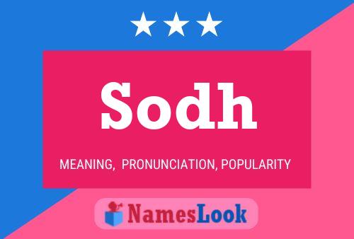 Sodh Name Poster