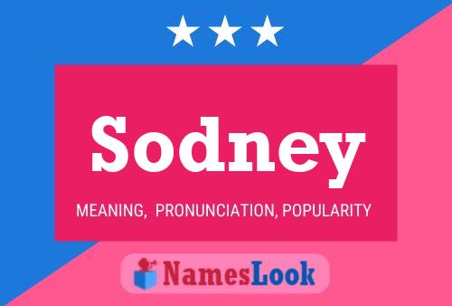 Sodney Name Poster