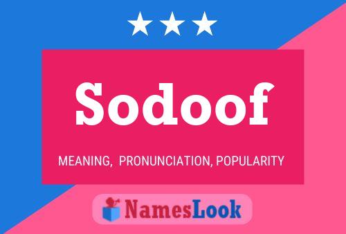 Sodoof Name Poster