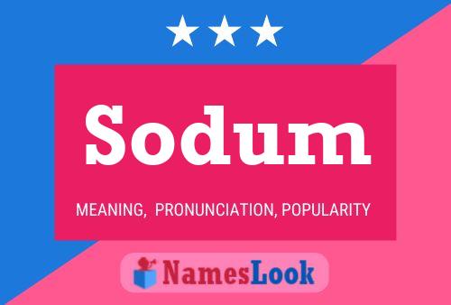 Sodum Name Poster