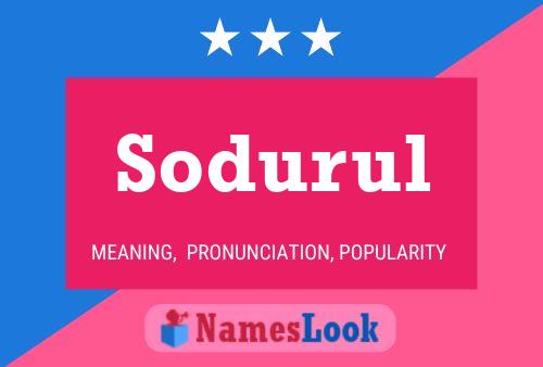 Sodurul Name Poster