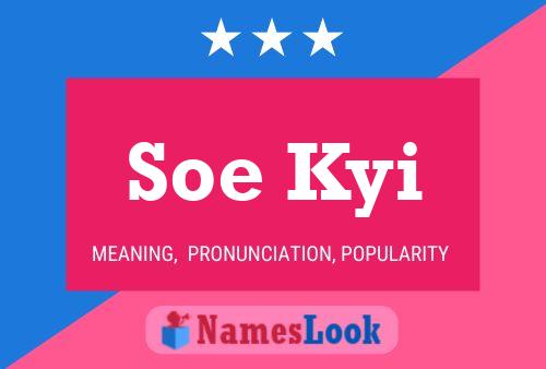 Soe Kyi Name Poster