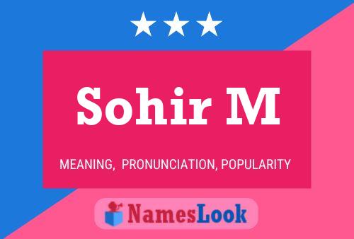 Sohir M Name Poster