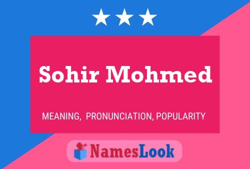 Sohir Mohmed Name Poster