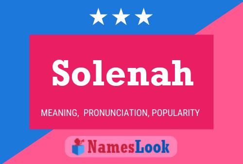 Solenah Name Poster