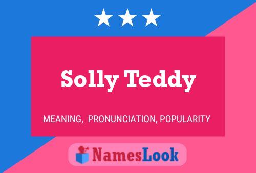 Solly Teddy Name Poster