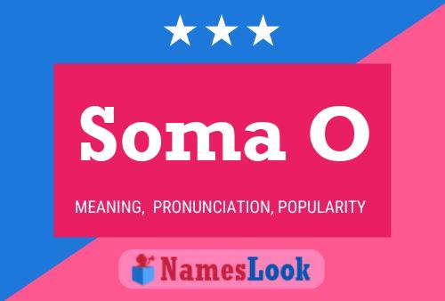 Soma O Name Poster