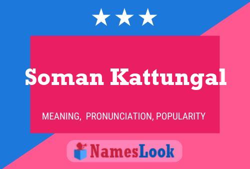 Soman Kattungal Name Poster