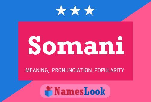 Somani Name Poster