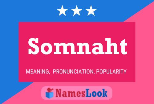 Somnaht Name Poster