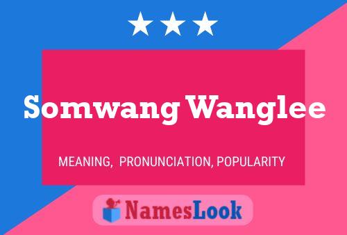 Somwang Wanglee Name Poster