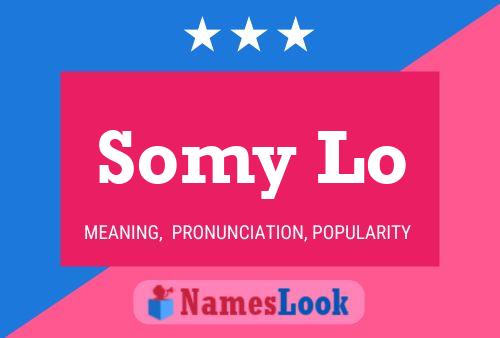 Somy Lo Name Poster